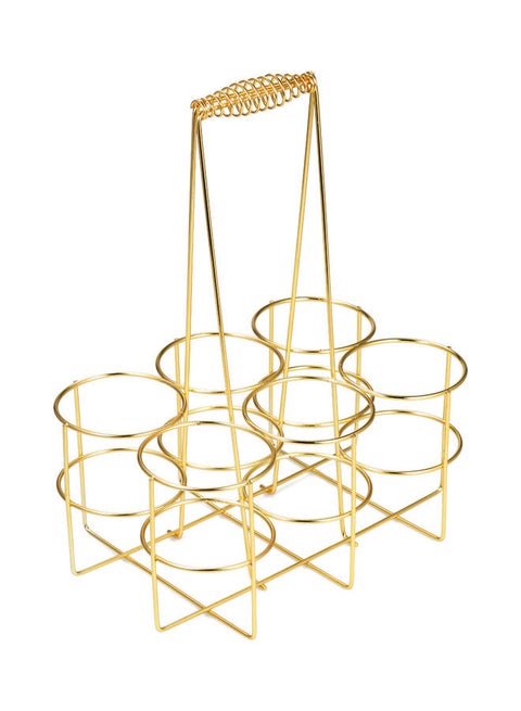 Wine Caddy Stand Gold