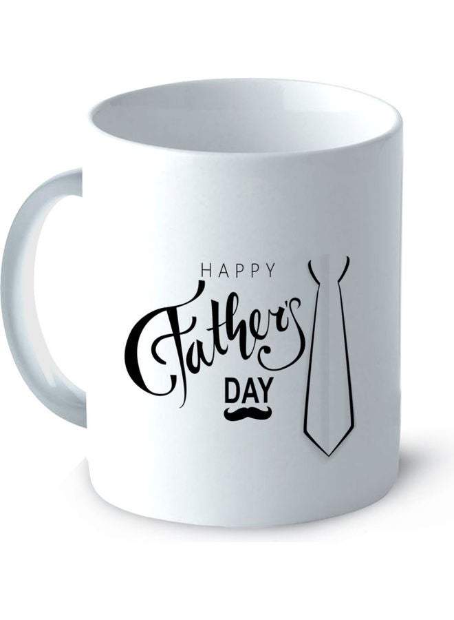 جينو Happy Father's Day Designed Text - Coffee Mug White