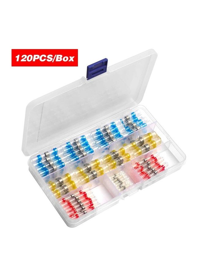 120-Piece Waterproof Wire Connectors with Storage Case Multicolour - Image 1
