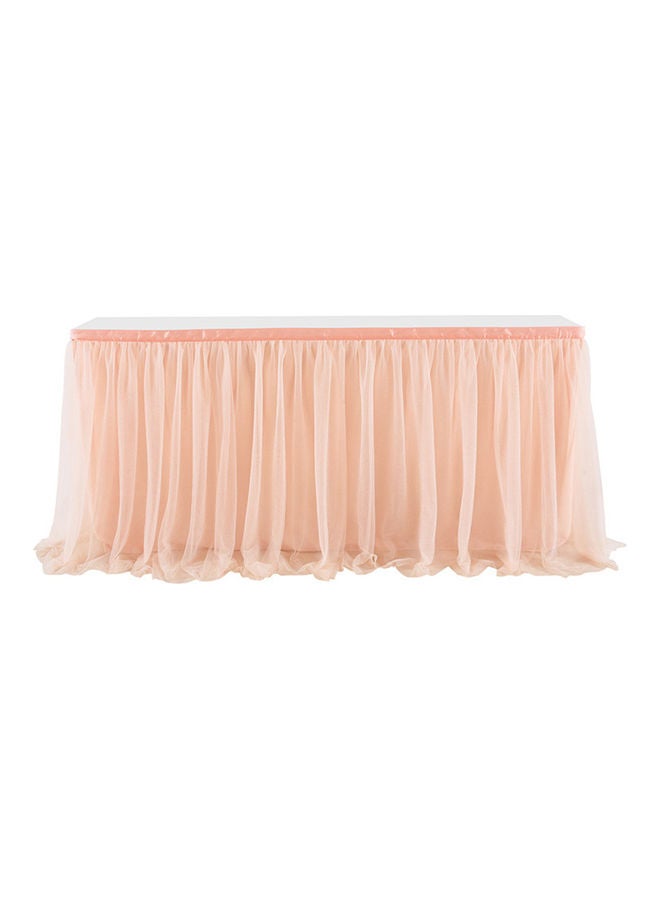 Polyester Table Skirt Champagne 183x78cm