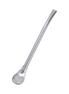 Generic Stainless Steel Straw Spoon Reusable Silver  - Image 1