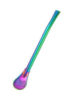 Generic Stainless Steel Straw Spoon Reusable Multicolour  - Image 1