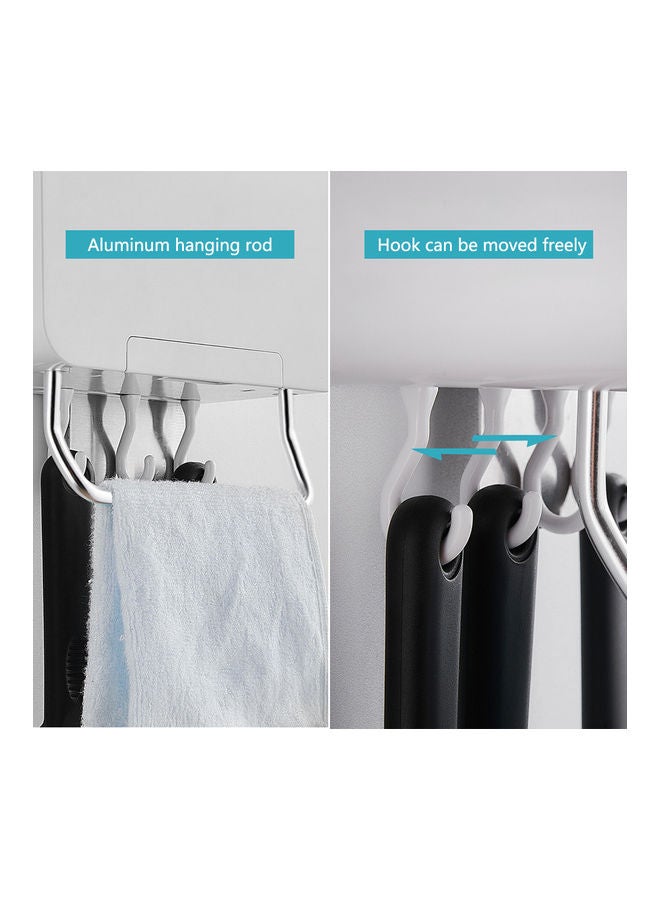 Multi-Functional Wall Mount Chopstick Holder White 20.5x14.5x9.5cm  - Image 2