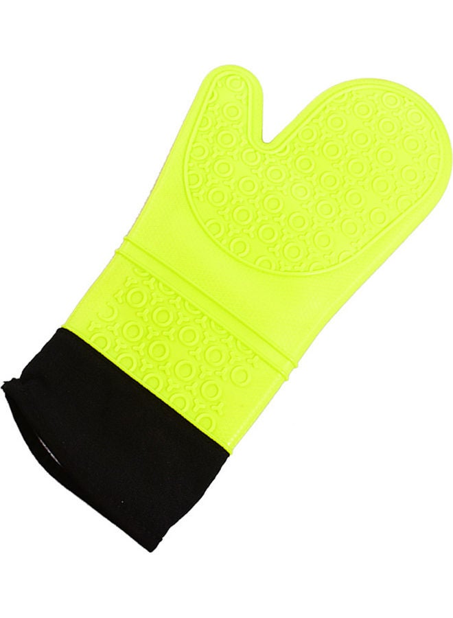 Microwave Silicone Gloves For Baking Green/Black 