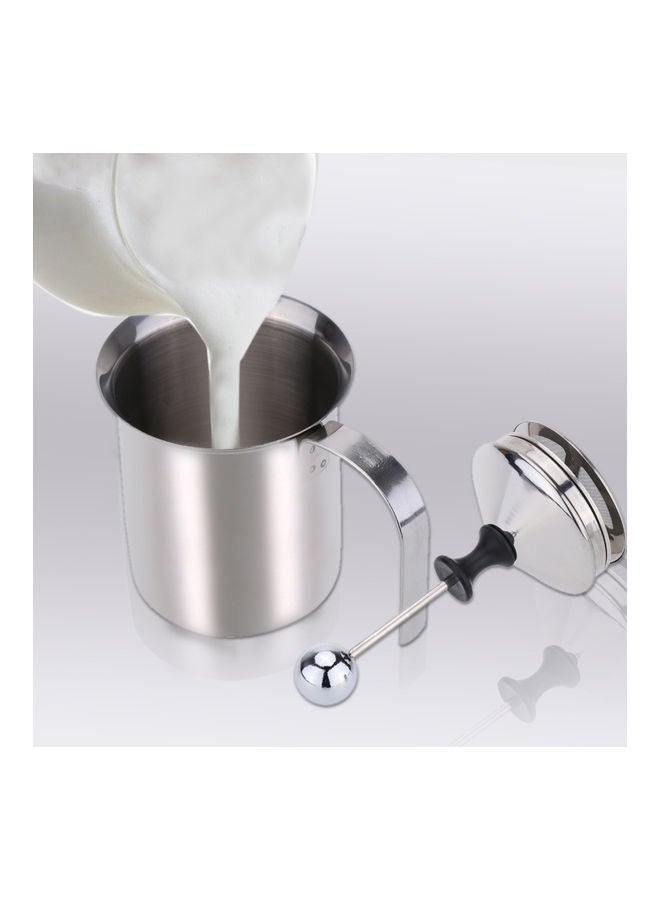 Generic - Double Mesh Milk Foamer Silver 17.0x13.0x9.3cm - Image 1