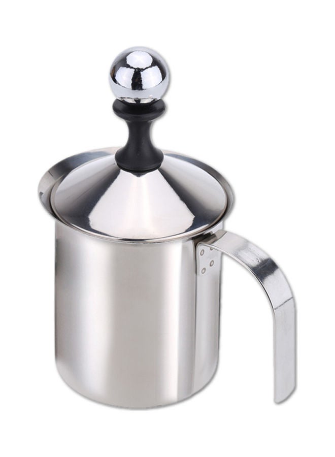 Generic - Double Mesh Milk Foamer Silver 17.0x13.0x9.3cm - Image 1