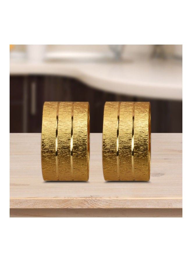 Napkin Ring Lightweight Wear-resistant Gold 5x5x3cm  - Image 3