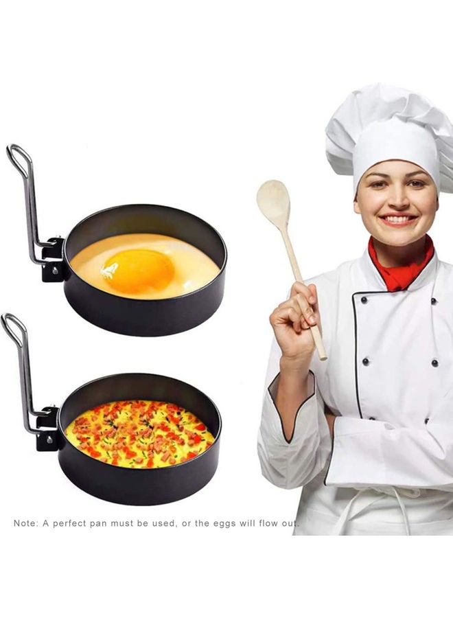 Egg Cooking Ring Black 9x2cm  - Image 2