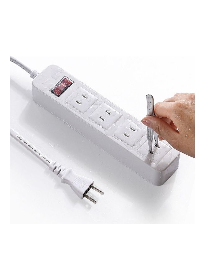 Electric Shockproof Extension Board With 4 Outlet And Overload Protection White  - Image 1