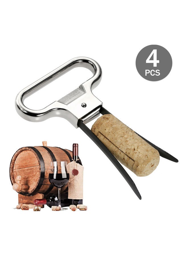 طقم فتاحات زجاجات من 4 قطع فضي/بيج - Image 1