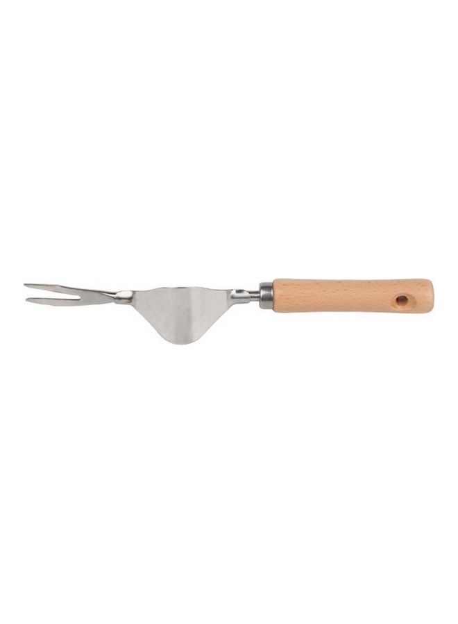 Generic - Soil Digging Tool with Wood Handle Silver - Image 1