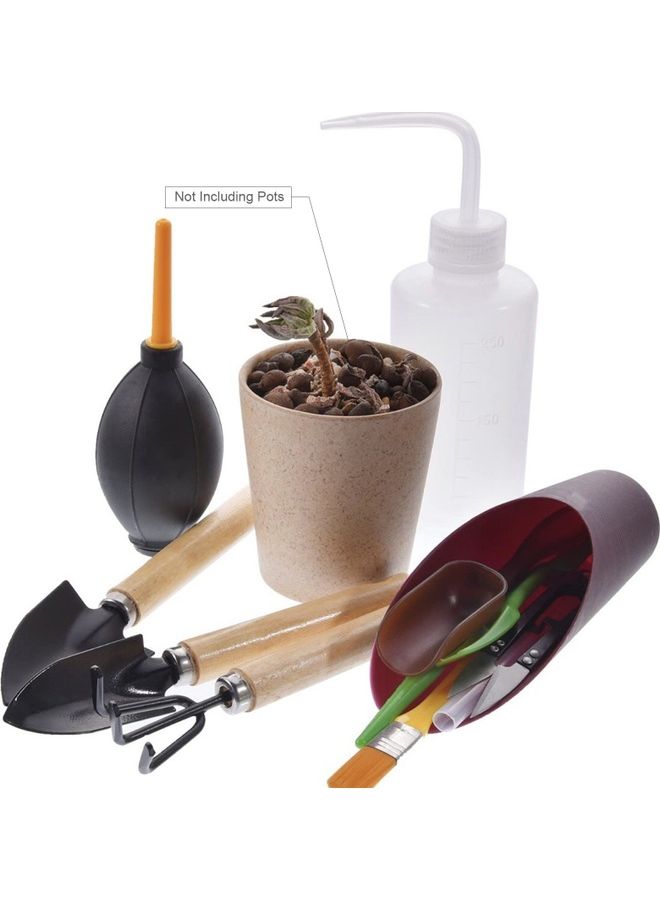 Generic 11-Piece Mini Garden Planting Tool Set with Bag Multicolour - Image 2