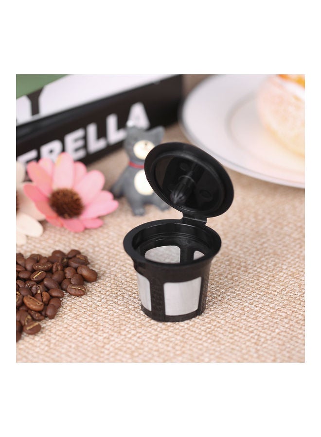 3-Piece Reusable Coffee Capsule For Keurig 2.0 And 1.0 Brewers Refillable Coffee Filters Black/White - Image 3