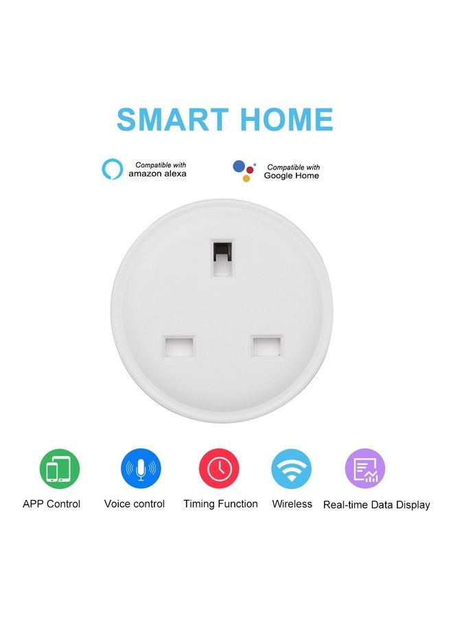 Mini Smart WiFi Socket With Remote Control Function White - Image 4