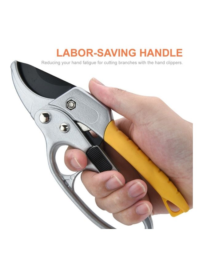 Generic Stainless Steel Pruning Shears with Safety Lock Silver  - Image 2