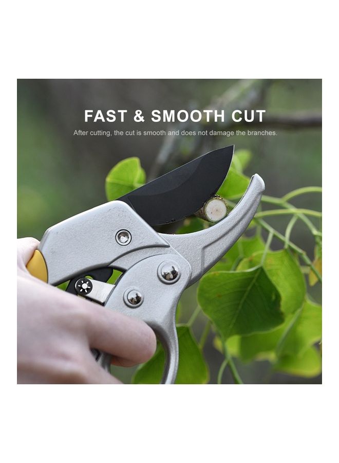 Generic Stainless Steel Pruning Shears with Safety Lock Silver  - Image 5