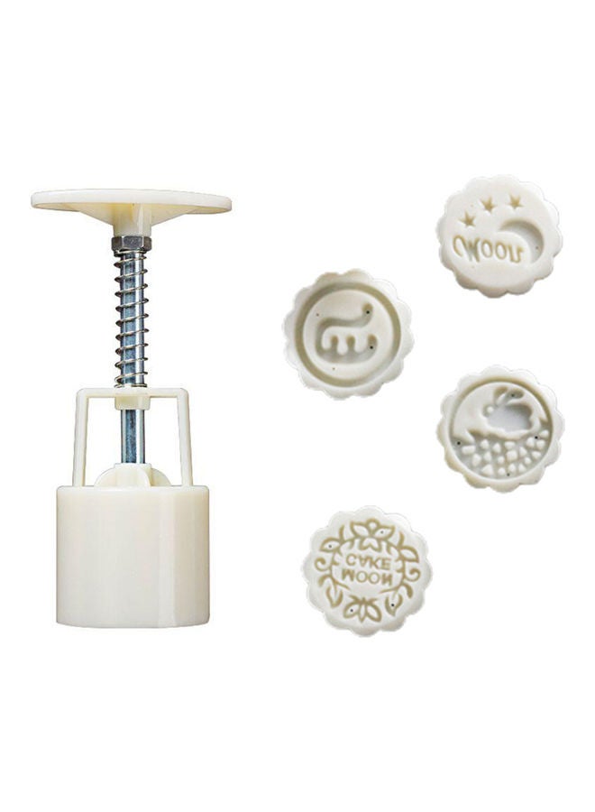 Moon Cake Making Mould With Accessories White 14.0x5.0x5.0cm - Image 1