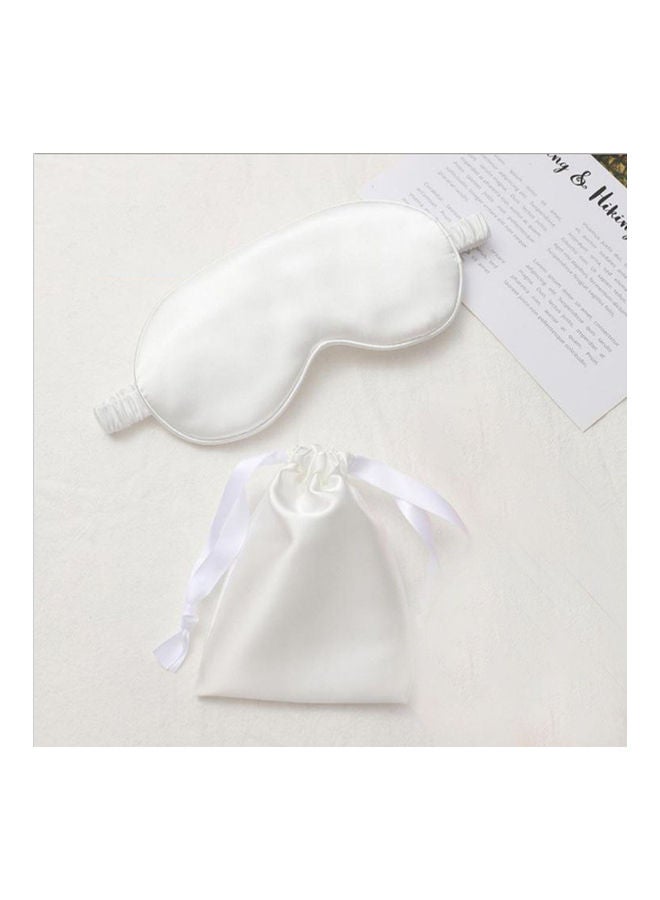 VILILY Sleeping Eye Mask with Pouch White 17.5 x 12cm - Image 1