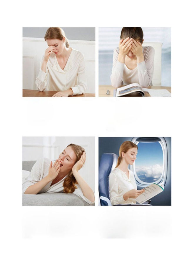 VILILY Sleeping Eye Mask with Pouch White 17.5 x 12cm - Image 3