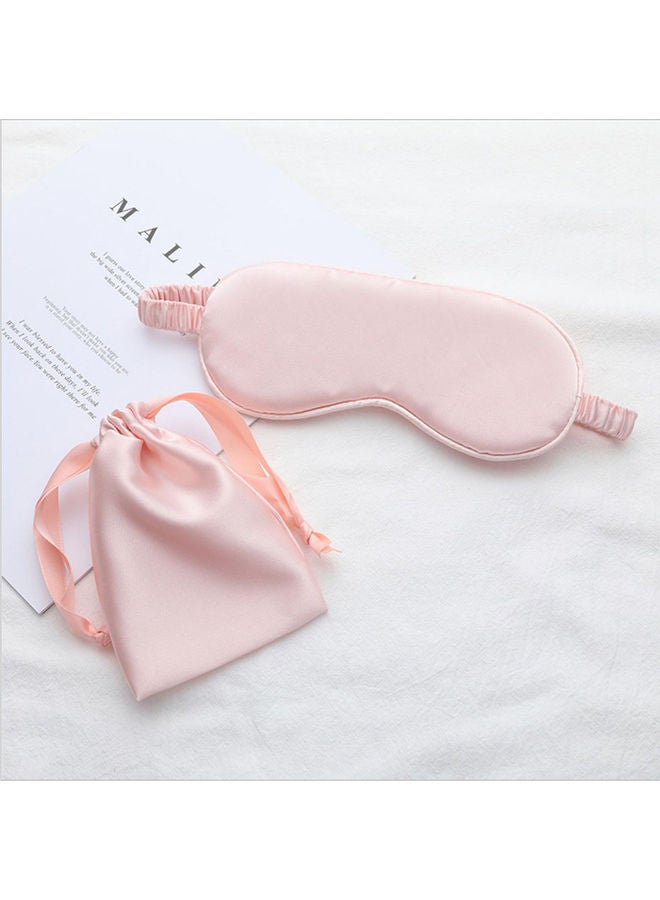VILILY Sleeping Eye Mask with Pouch Pink 17.5 x 12cm - Image 1