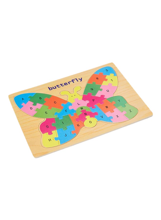 Canoe Wooden Butterfly Alphabet Jigsaw Puzzle - Image 1