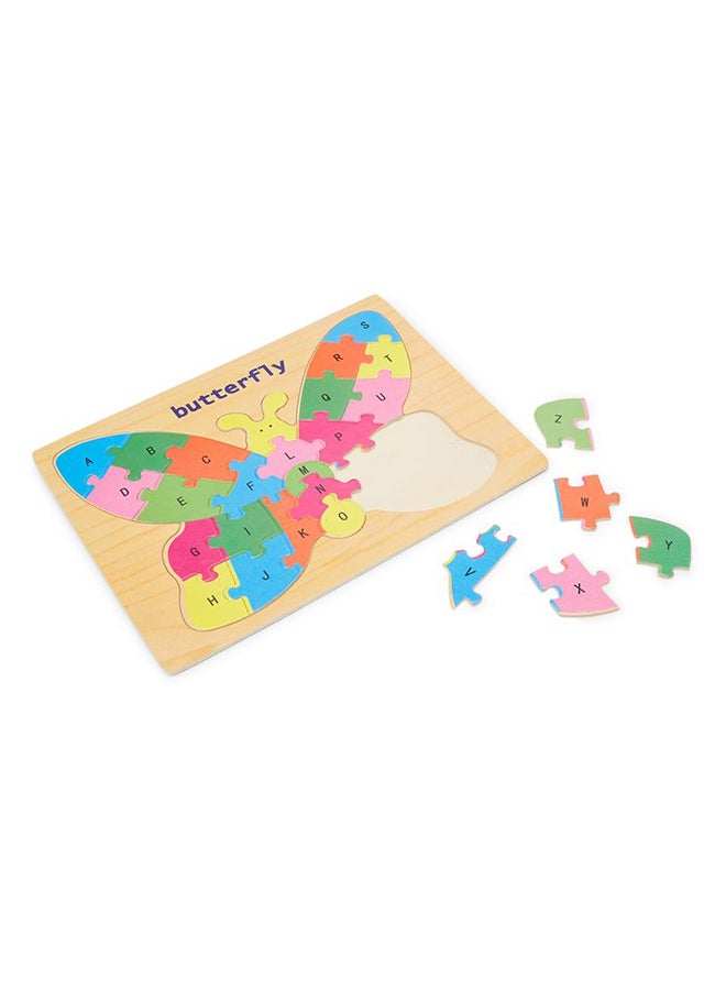Canoe Wooden Butterfly Alphabet Jigsaw Puzzle - Image 2