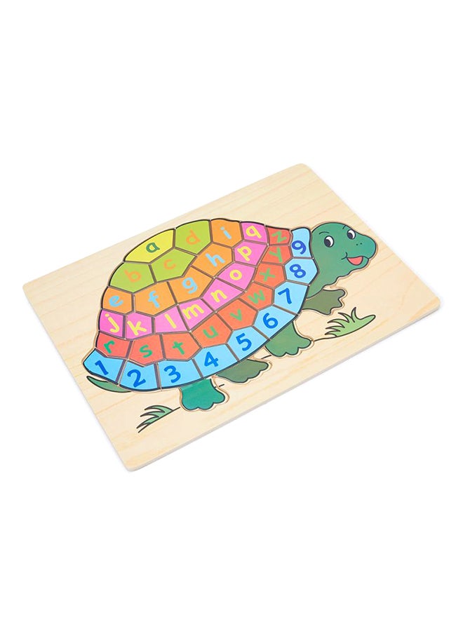 Canoe Wooden Turtle Alphabet Jigsaw Puzzle - Image 1