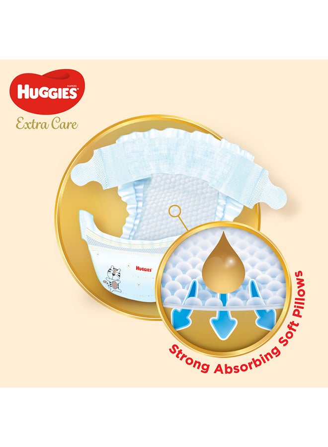 Huggies - Extra Care Baby Diapers, Size 4+, 10 - 16 Kg, 192 Count (64 x 3) - Mega Pack, Gental Skin Care, Breathable Material - Image 1