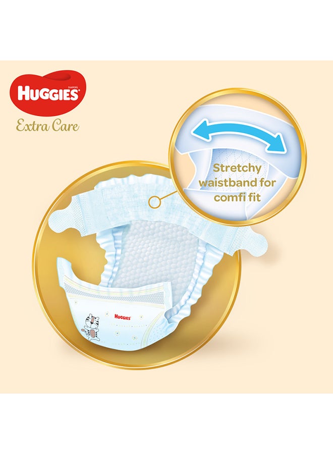 Huggies - Extra Care Baby Diapers, Size 4+, 10 - 16 Kg, 192 Count (64 x 3) - Mega Pack, Gental Skin Care, Breathable Material - Image 1