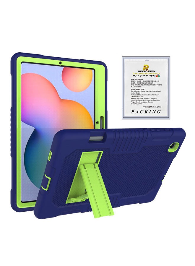 Rock Pow Protective Cover Case for Samsung Galaxy Tab S6 Lite 10.4 Inch 2020 Blue/Green - Image 1