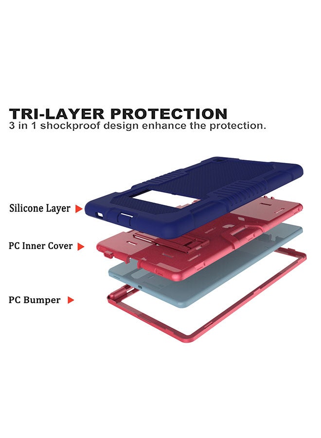 Rock Pow Protective Cover Case for Samsung Galaxy Tab S6 Lite 10.4 Inch 2020 Blue/Pink  - Image 5