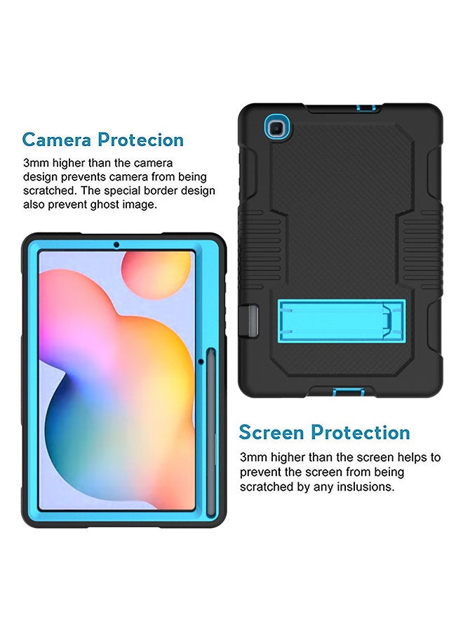 Rock Pow Protective Cover Case for Samsung Galaxy Tab S6 Lite 10.4 Inch 2020 Black/Blue - Image 2