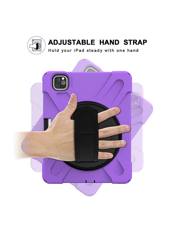Rock Pow Protective Durable Case for iPad Pro 11 2020/2018 Purple - Image 2