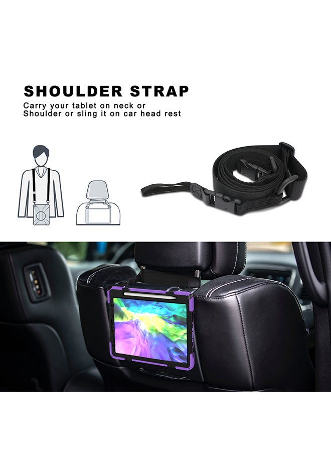 Rock Pow Protective Durable Case for iPad Pro 11 2020/2018 Purple - Image 5