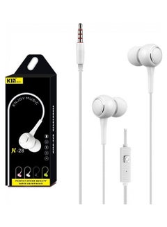 KIN Wired In-Ear Headphones White  - Image 4