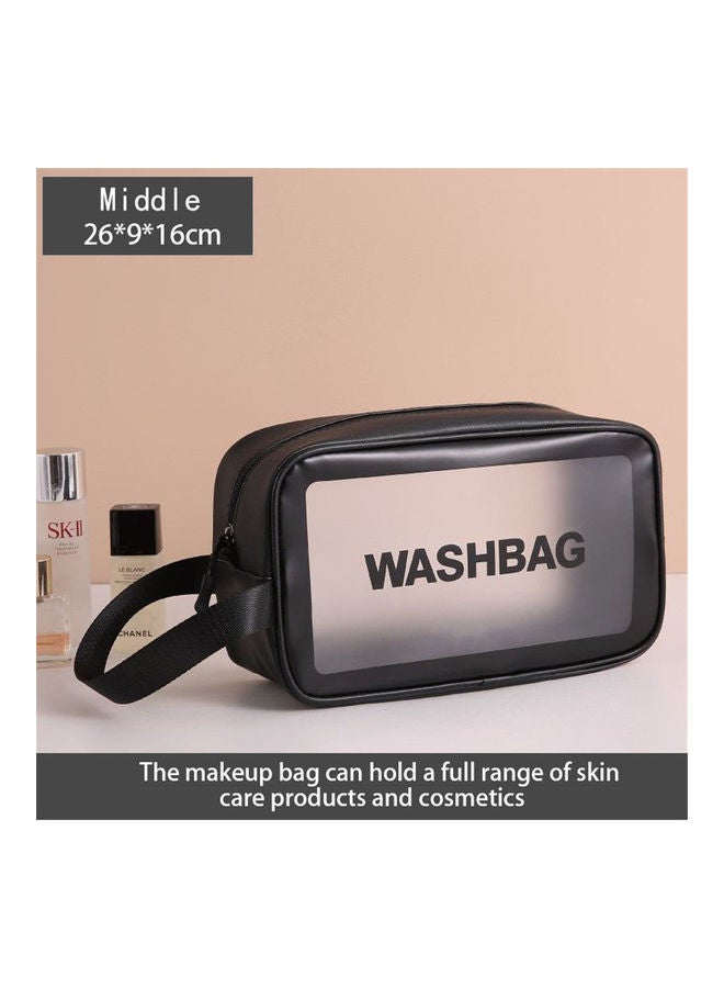 Generic 4-Piece Transparent Cosmetic Bag Black  - Image 4