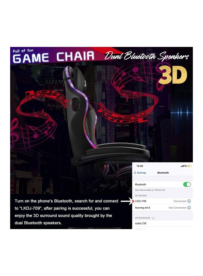 Cool Baby Massage Gaming Chair Black  - Image 4