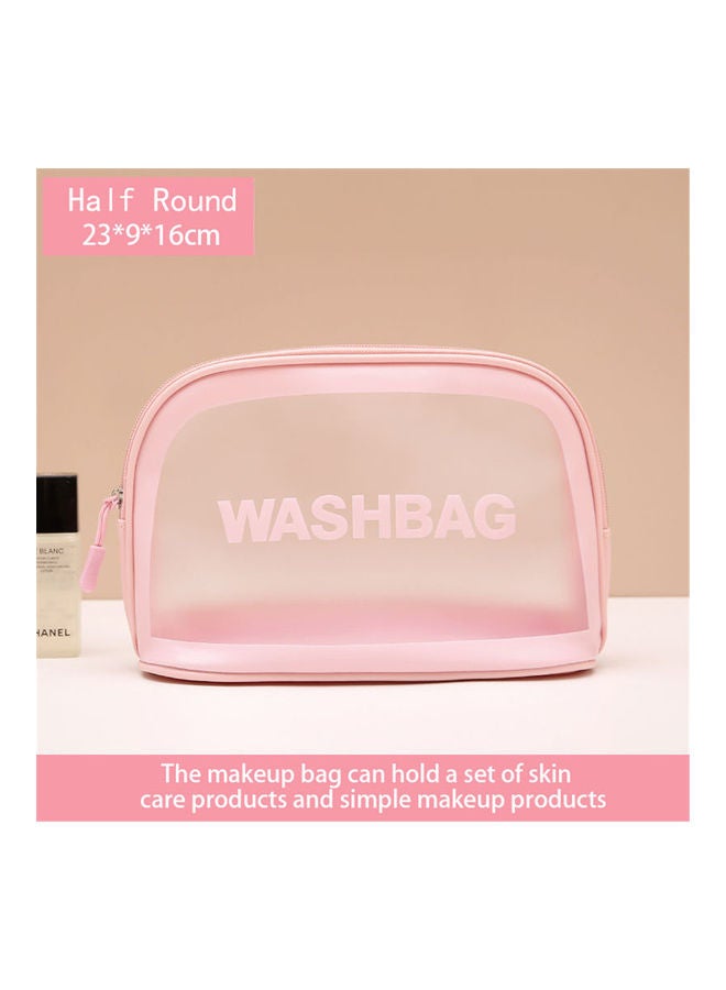 Generic 4-Piece Transparent Cosmetic Bag Pink - Image 3