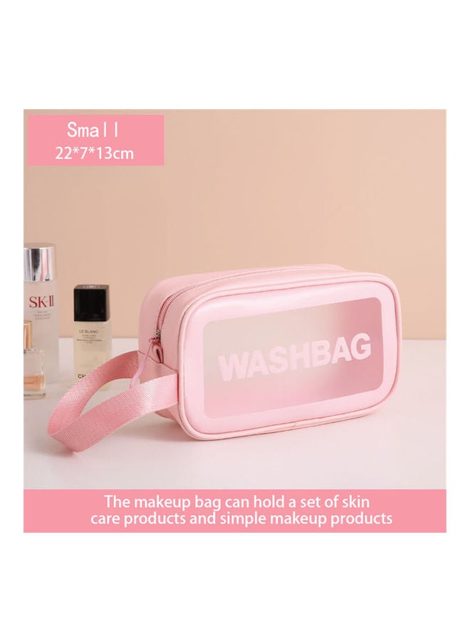 Generic 4-Piece Transparent Cosmetic Bag Pink - Image 5