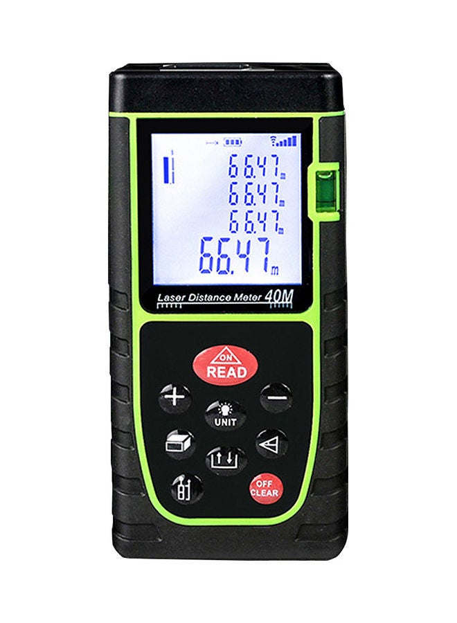 Handheld Digital Distance Meter Black/Green  - Image 1