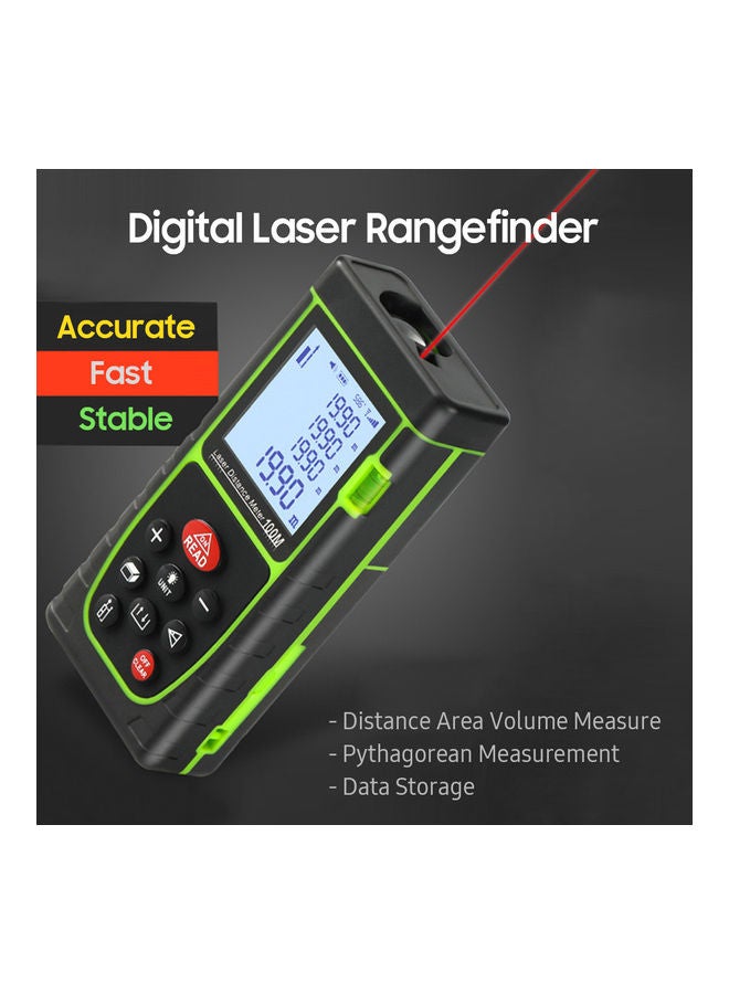 Handheld Digital Distance Meter Black/Green  - Image 5