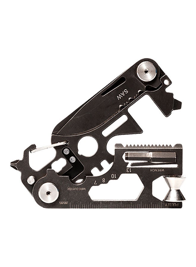 28-In-1 Mini Multitool Folding Knife Black  - Image 1