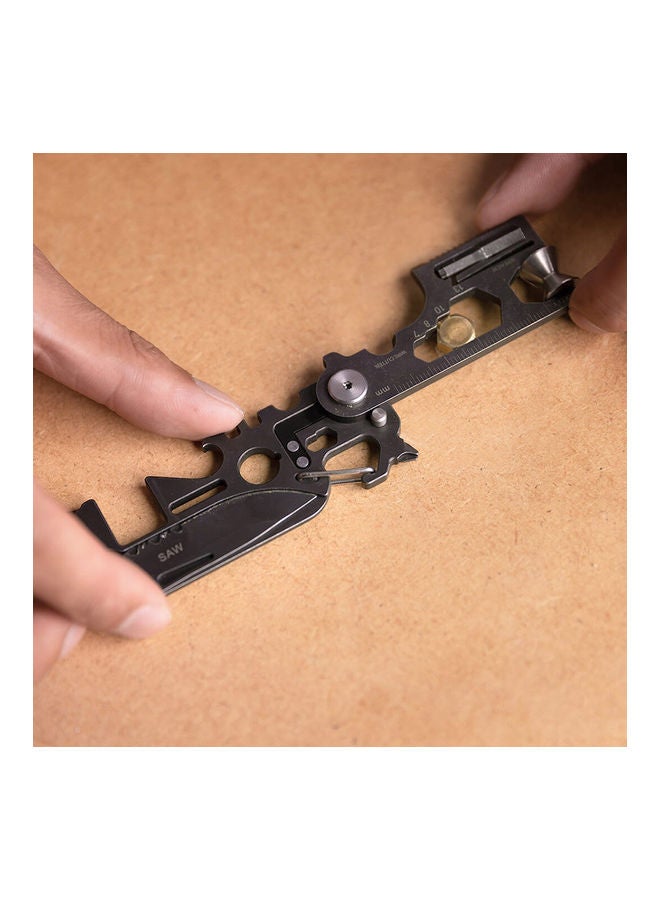 28-In-1 Mini Multitool Folding Knife Black  - Image 2