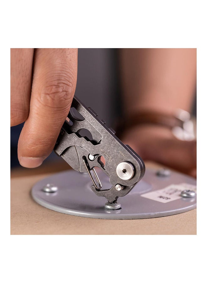 28-In-1 Mini Multitool Folding Knife Black  - Image 4