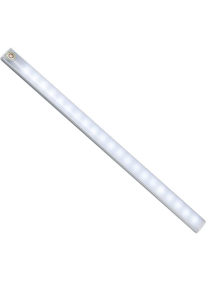 21 LED Cabinet Night Light Slim Lamp With Touching Control System Silver  - Image 1