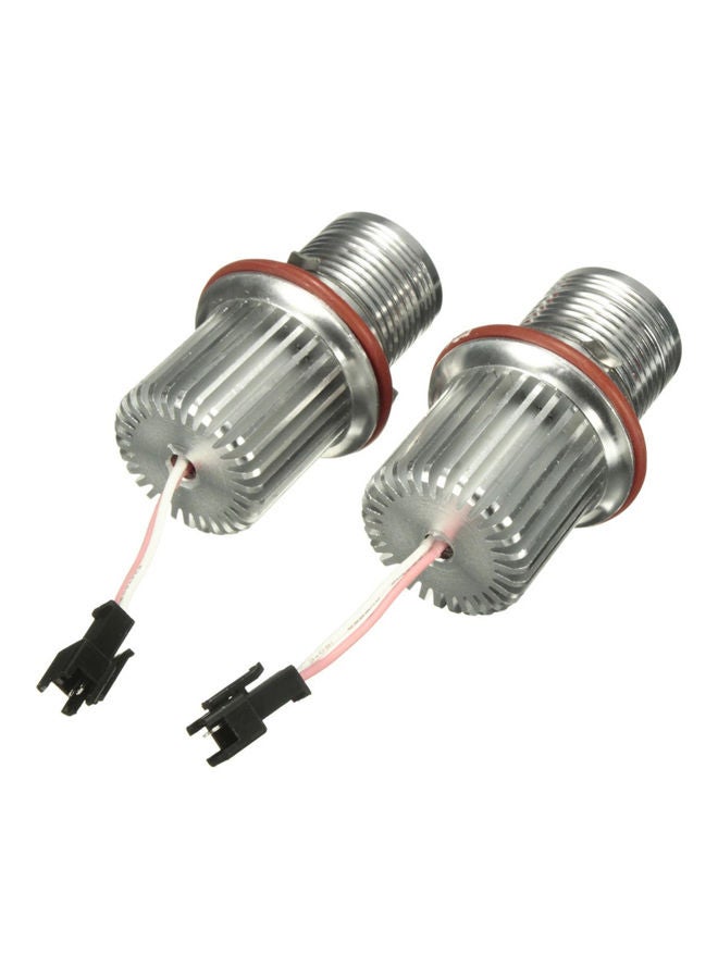 Generic 2-Piece LED Halo Ring Light Bulb For BMW E87/E39/M5/M6/E83/X3/E60/E63/E65 E66/E53/X5  - Image 1