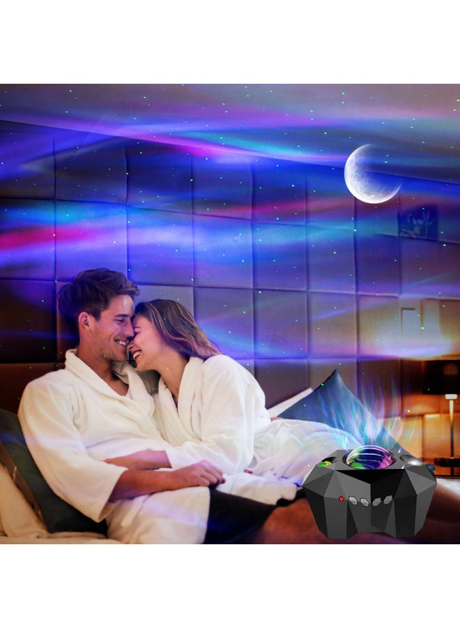 3 In 1 Fantasy Star Projector Light With Remote Control Black
