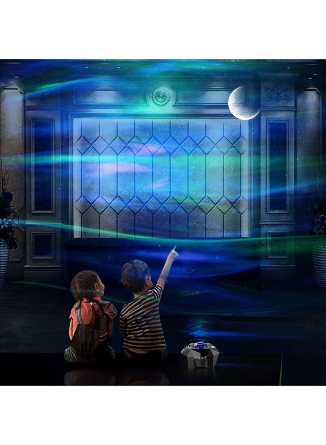 3 In 1 Fantasy Star Projector Light With Remote Control Black