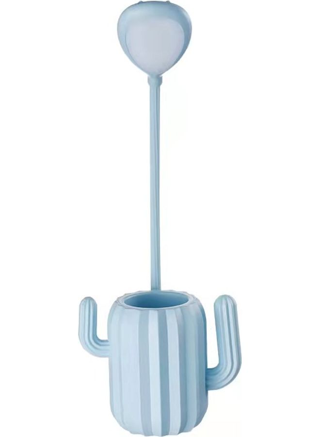 Shuer Creative Cactus Pen Holder Desk Lamp Blue  - Image 1