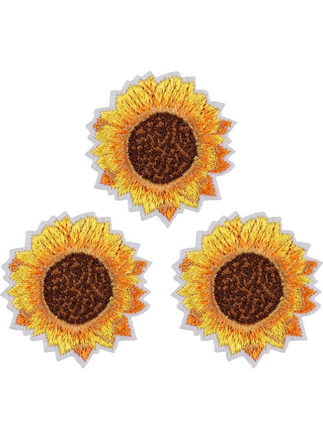 30-Piece Sew Mixed Embroidery Cloth Stickers Multicolour - Image 3
